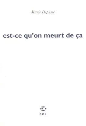 Couverture du produit · est-ce qu'on meurt de ça