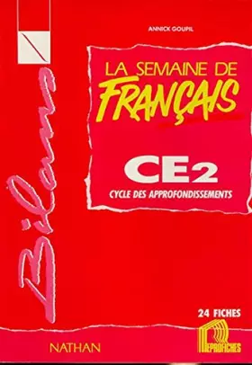 Couverture du produit · La Semaine de français, CE2. Reprofiches