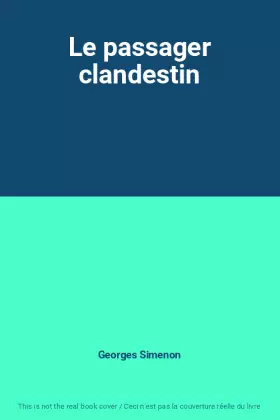 Couverture du produit · Le passager clandestin