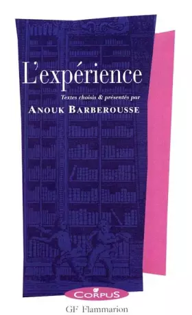 Couverture du produit · L'experience