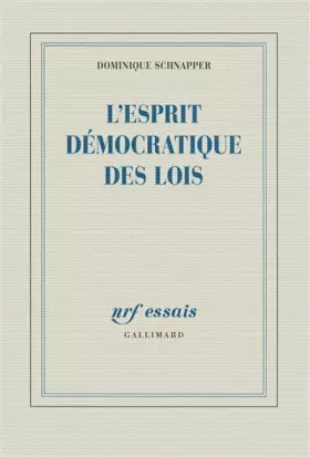 Couverture du produit · L'esprit démocratique des lois