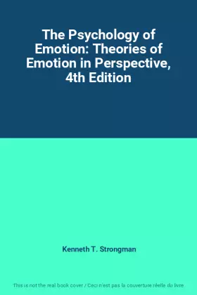Couverture du produit · The Psychology of Emotion: Theories of Emotion in Perspective, 4th Edition
