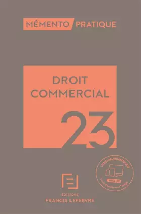 Couverture du produit · Droit commercial 2023