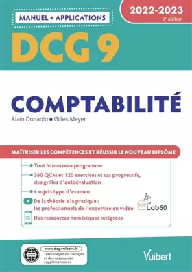 Couverture du produit · DCG 9 - Comptabilité : Manuel et Applications 2022-2023: Maîtriser les compétences et réussir le nouveau diplôme
