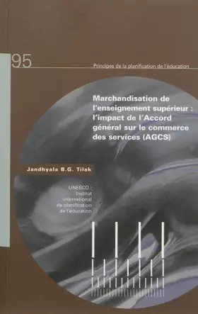 Couverture du produit · marchandisation de l'enseignement superieur : l'impact de l'accord general sur