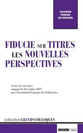 Couverture du produit · Fiducie sur titres : Les nouvelles perspectives