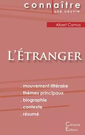 Couverture du produit · Fiche de lecture L'Etranger de Albert Camus (analyse littéraire de référence et résumé complet)