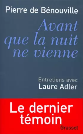 Couverture du produit · Avant que la nuit ne vienne