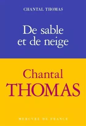 Couverture du produit · De sable et de neige