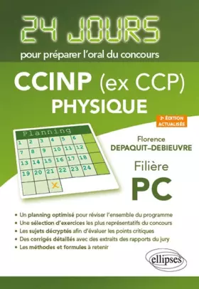 Couverture du produit · Physique: Concours CCP, Filière PC