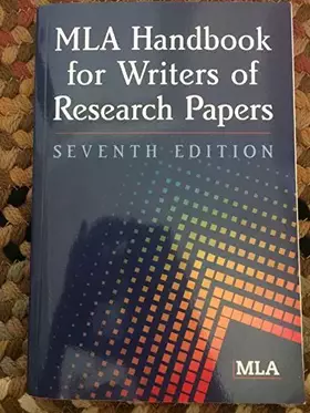 Couverture du produit · MLA Handbook for Writers of Research Papers