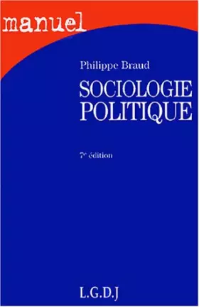 Couverture du produit · Sociologie politique