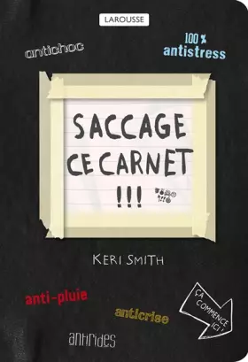 Couverture du produit · Saccage ce carnet !!!