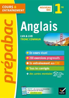 Couverture du produit · Anglais 1re (tronc commun) - Prépabac: nouveau programme de Première 2019-2020
