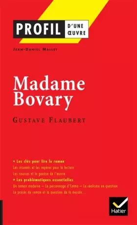 Couverture du produit · Profil Madame Bovary (Flaubert): analyse littéraire de l'oeuvre
