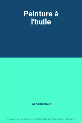 Couverture du produit · Peinture à l'huile