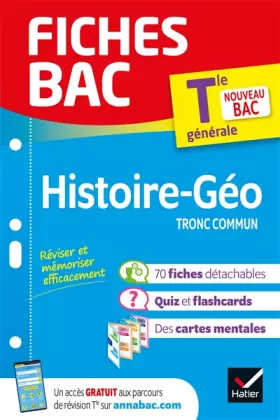 Couverture du produit · Fiches bac - Histoire-Géographie Tle - Bac 2025: tout le programme en fiches de révision détachables