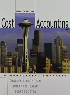 Couverture du produit · Cost Accounting: United States Edition
