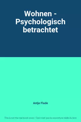 Couverture du produit · Wohnen - Psychologisch betrachtet