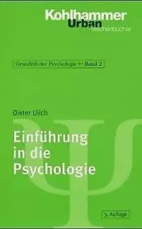Couverture du produit · Einführung in die Psychologie (Grundriss der Psychologie)