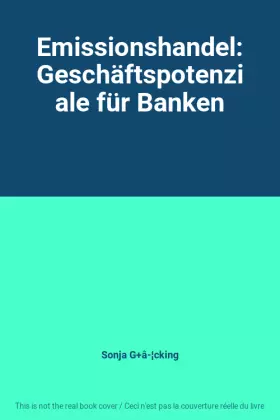 Couverture du produit · Emissionshandel: Geschäftspotenziale für Banken