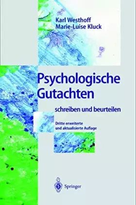 Couverture du produit · Psychologische Gutachten: schreiben und beurteilen
