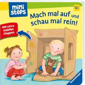 Couverture du produit · ministeps: Mach mal auf und schau mal rein! Mit extrastabilen Klappen: Babybuch ab 1 Jahr, Spielbuch, Pappbilderbuch: Mit extra