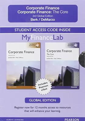 Couverture du produit · Corporate Finance & Corporate Finance: The Core: Global Edition Access Card