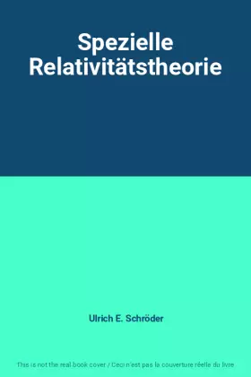 Couverture du produit · Spezielle Relativitätstheorie