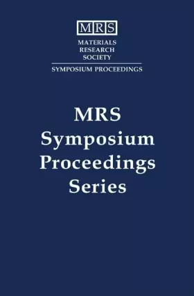 Couverture du produit · Silicon-Based Optoelectronic Materials: Volume 298 (MRS Proceedings)