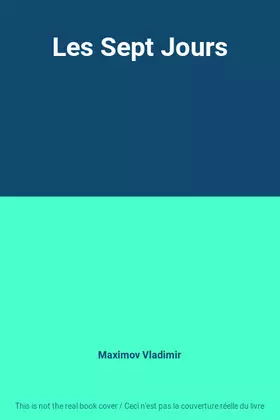Couverture du produit · Les Sept Jours