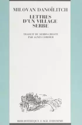 Couverture du produit · Lettres d'un village serbe