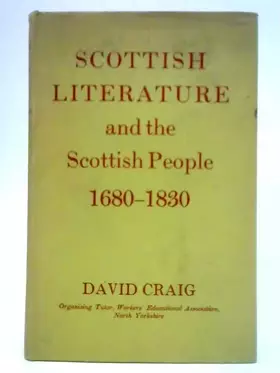 Couverture du produit · Scottish Literature and Scottish People, 1680-1830