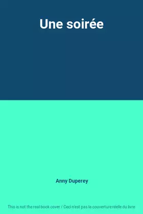 Couverture du produit · Une soirée