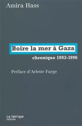 Couverture du produit · Boire la mer à Gaza
