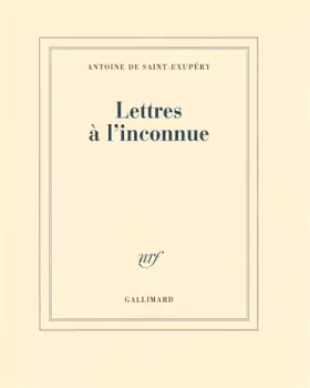 Couverture du produit · Lettres à l'inconnue