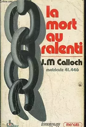Couverture du produit · La mort au ralenti