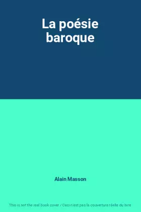 Couverture du produit · La poésie baroque