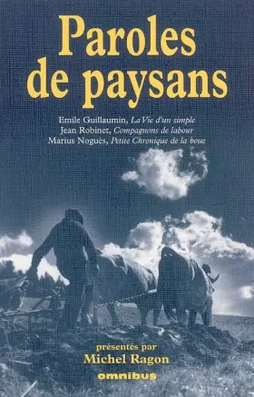Couverture du produit · PAROLES DE PAYSANS