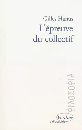 Couverture du produit · L'épreuve du collectif