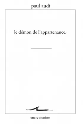 Couverture du produit · Le Démon de l'appartenance