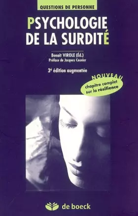 Couverture du produit · Psychologie de la surdité