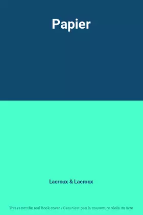 Couverture du produit · Papier