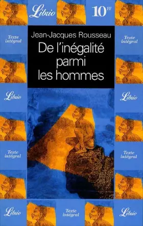 Couverture du produit · De l'inégalité parmi les hommes