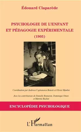Couverture du produit · Psychologie de l'enfant et pédagogie expérimentale (1905)