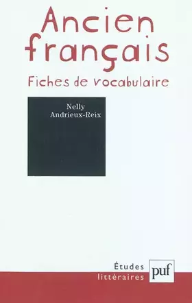 Couverture du produit · Ancien français. Fiches de vocabulaire
