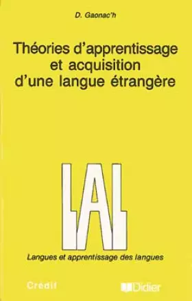 Couverture du produit · Théories d'apprentissage et acquisition d'une langue étrangère