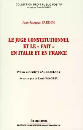 Couverture du produit · Juge constitutionnel et fait
