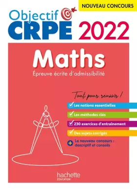 Couverture du produit · Objectif CRPE 2022 - Maths - épreuve écrite d'admissibilité