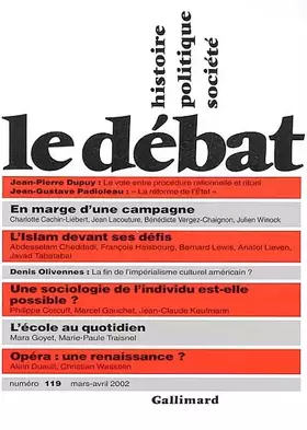 Couverture du produit · Le Débat, numéro 119